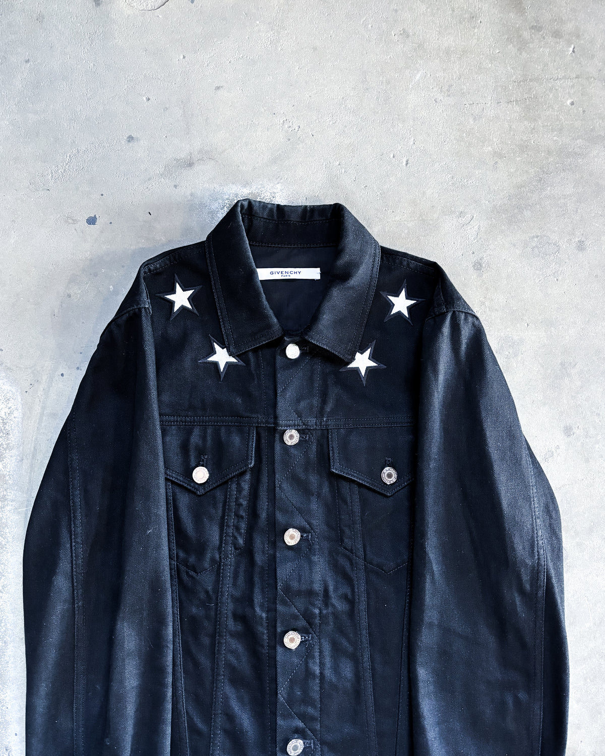 BLACK STAR DENIM JACKET