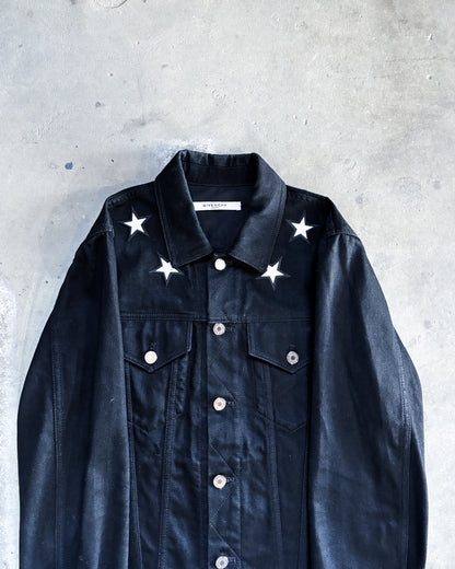 BLACK STAR DENIM JACKET