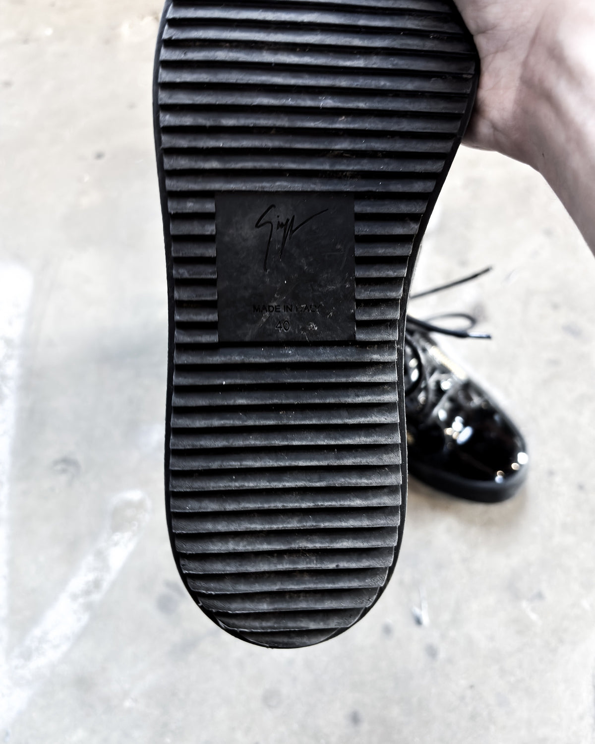 PATENT LEATHER KRISS HIGH TOPS