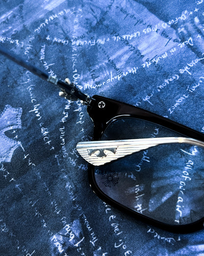 ‘SNAT’ SILVER DAGGER CLEAR GLASSES
