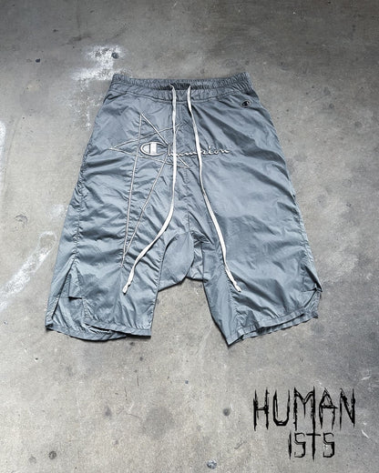 RICK OWENS X CHAMPION PENTAGRAM SHORTS