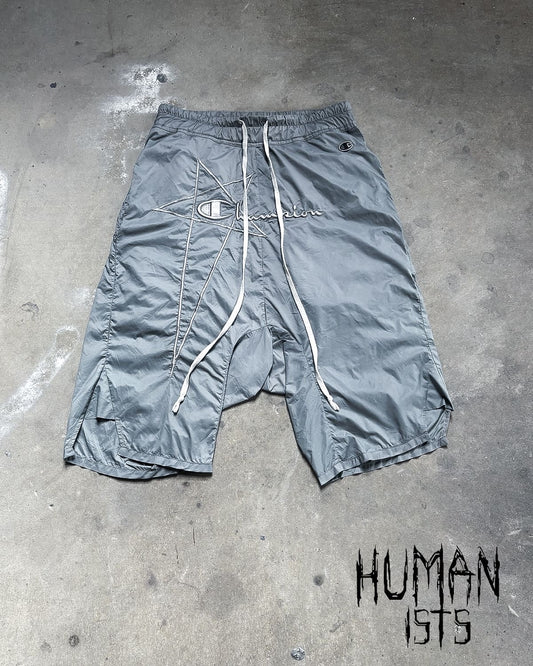 RICK OWENS X CHAMPION PENTAGRAM SHORTS