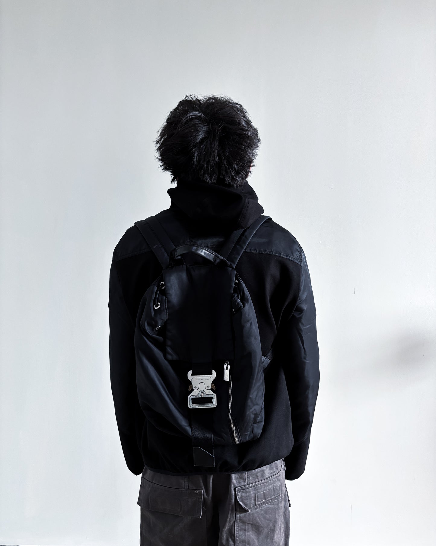 BLACK TANK BUCKLE BACKPACK