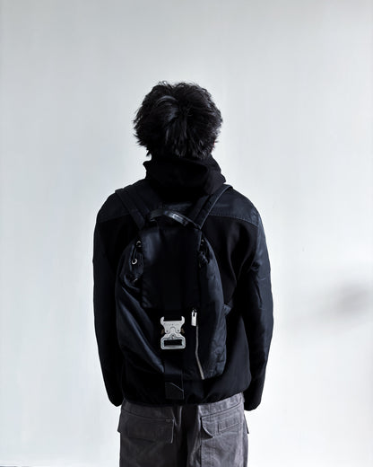BLACK TANK BUCKLE BACKPACK