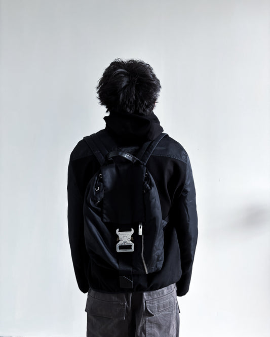 BLACK TANK BUCKLE BACKPACK