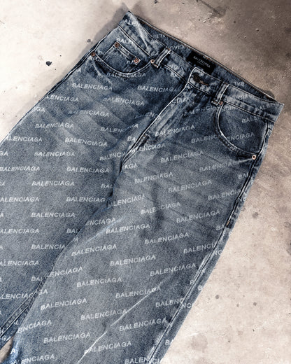 F/W22 MONOGRAM BAGGY DENIM