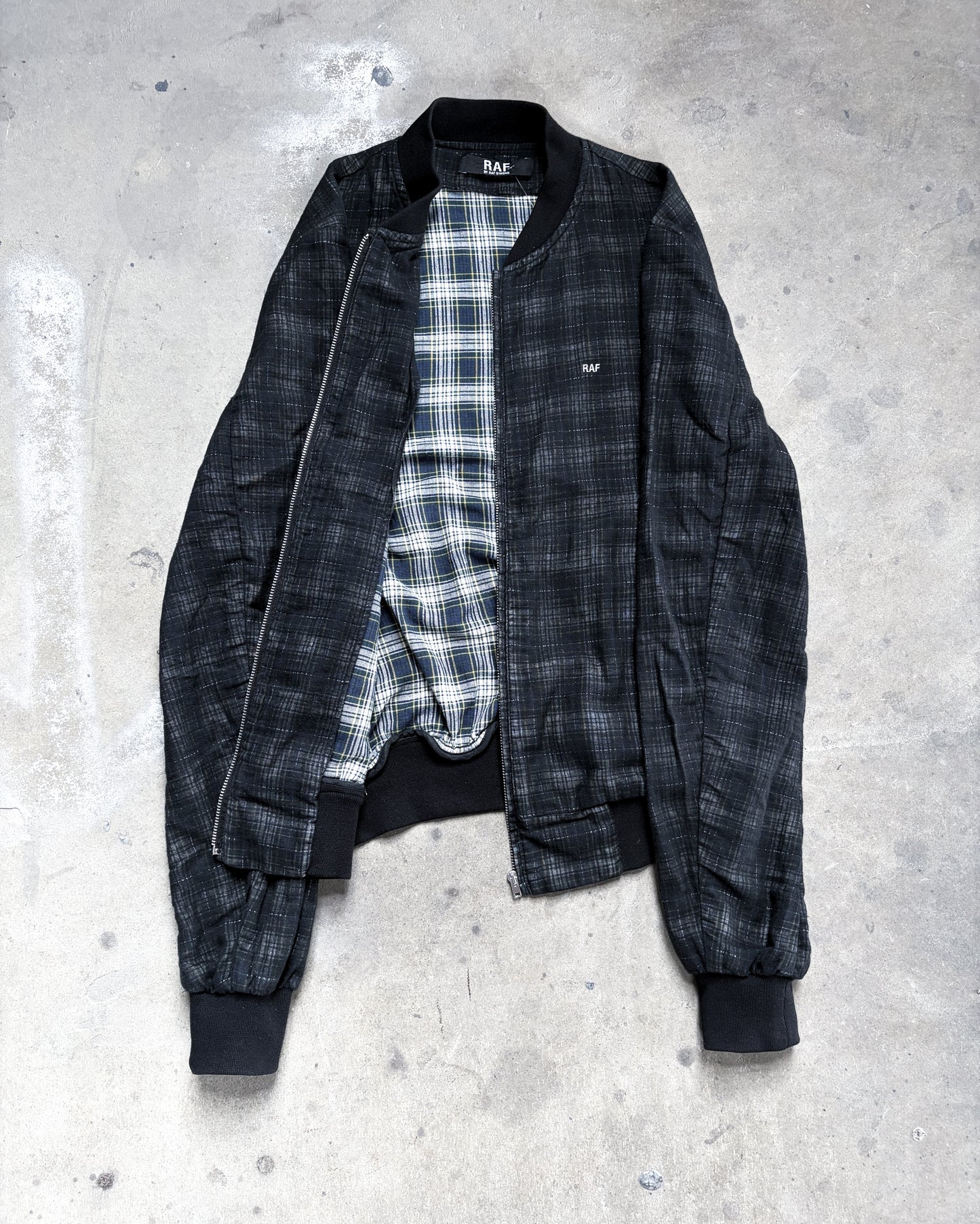 S/S05 PLAID DOUBLE LAYER BOMBER