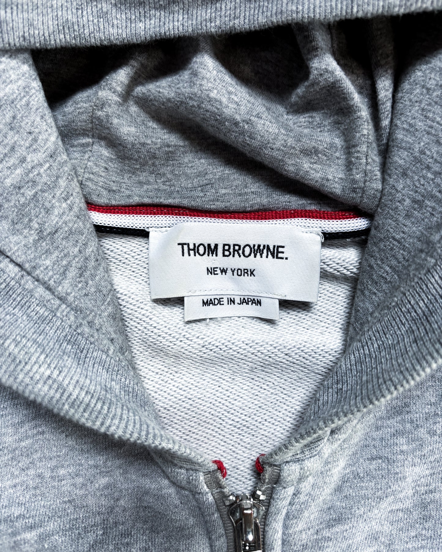 GREY 4-BAR ZIP UP