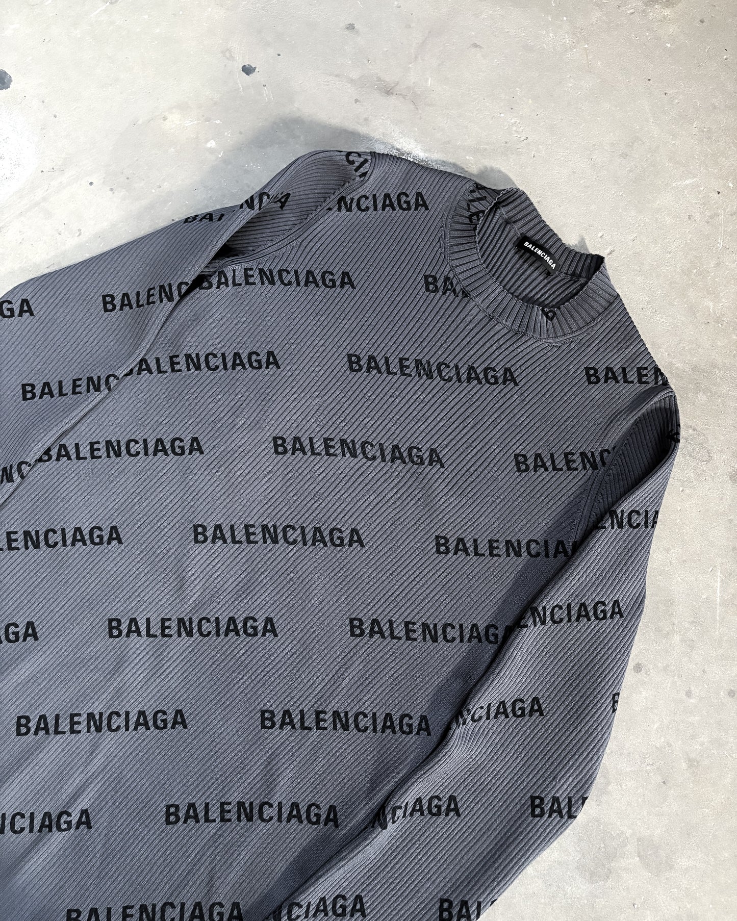 F/W18 LOGO RIBBED SWEATER