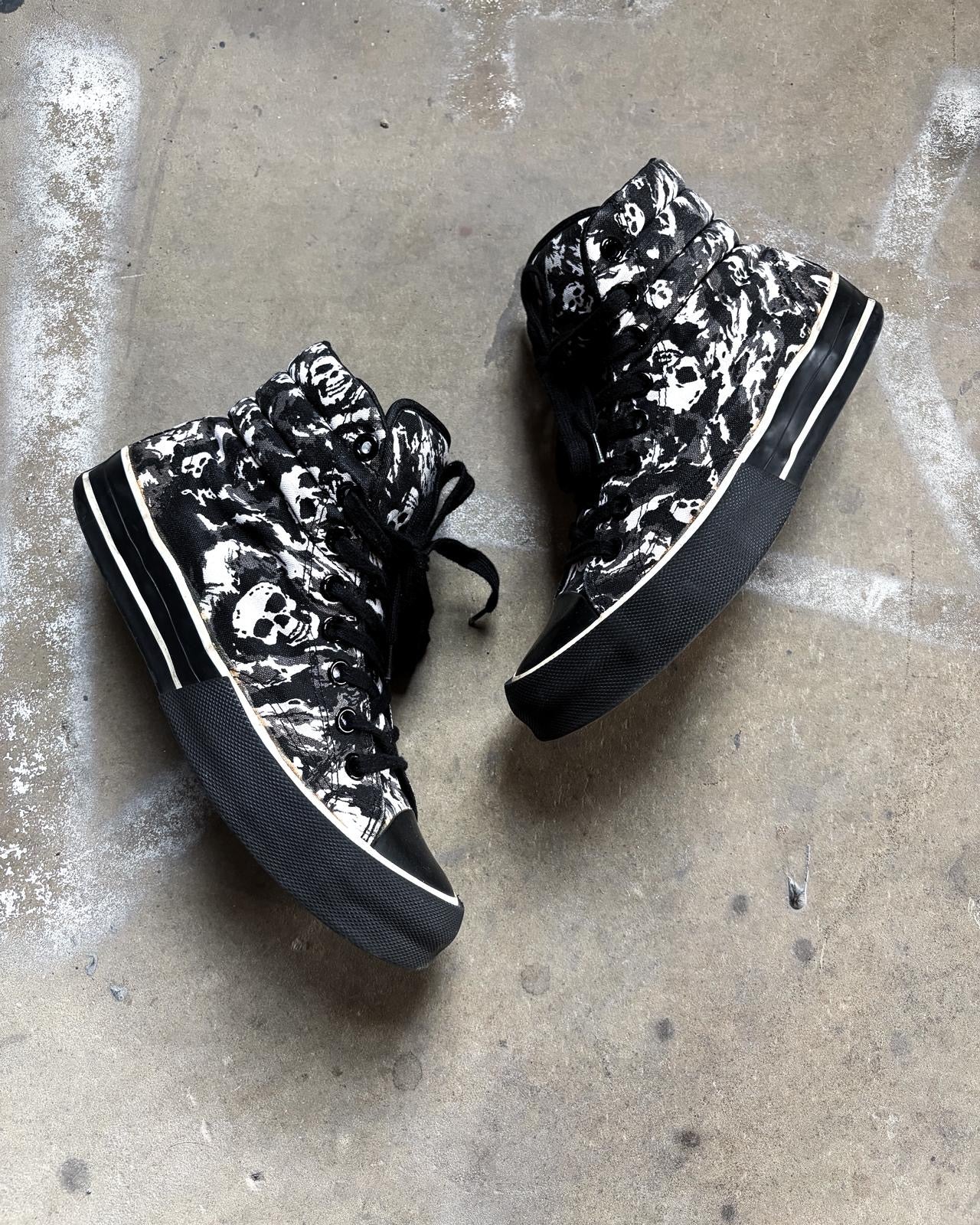 S/S01 SKULL CAMO HIGH TOP