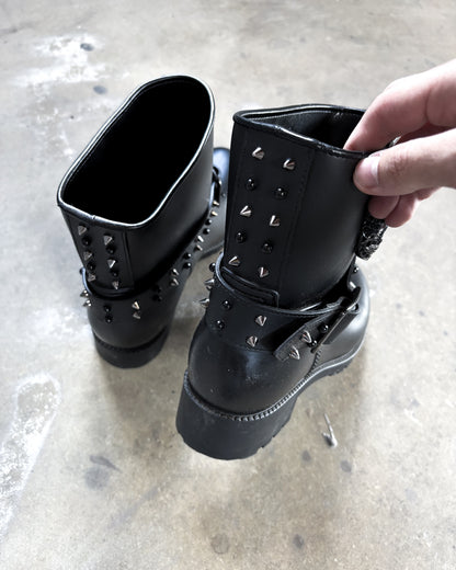 RHINESTONE SKULL STREETLIFE BOOTS
