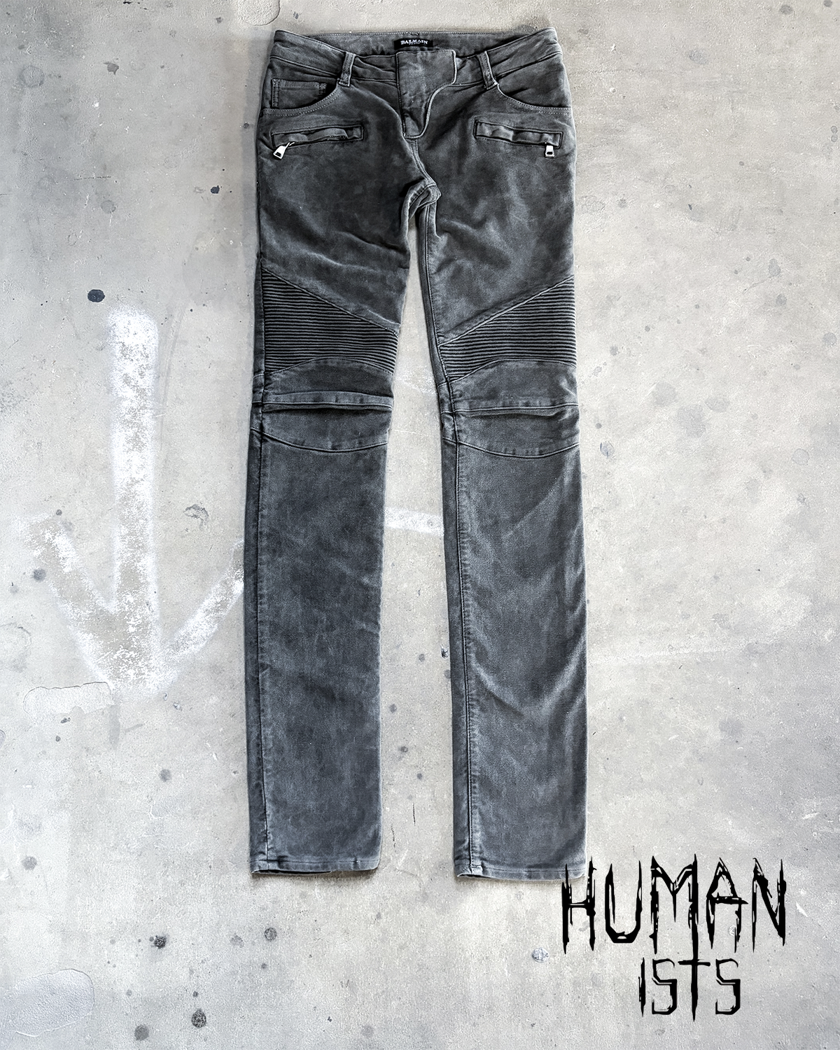 GREY MOLESKIN BIKERS BY DECARNIN