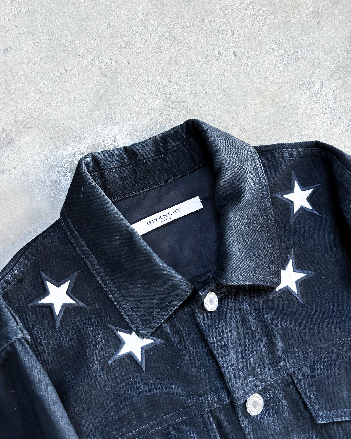 BLACK STAR DENIM JACKET