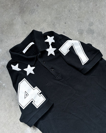 F/W17 WHITE STAR APPLIQUÉ BLACK 47 POLO