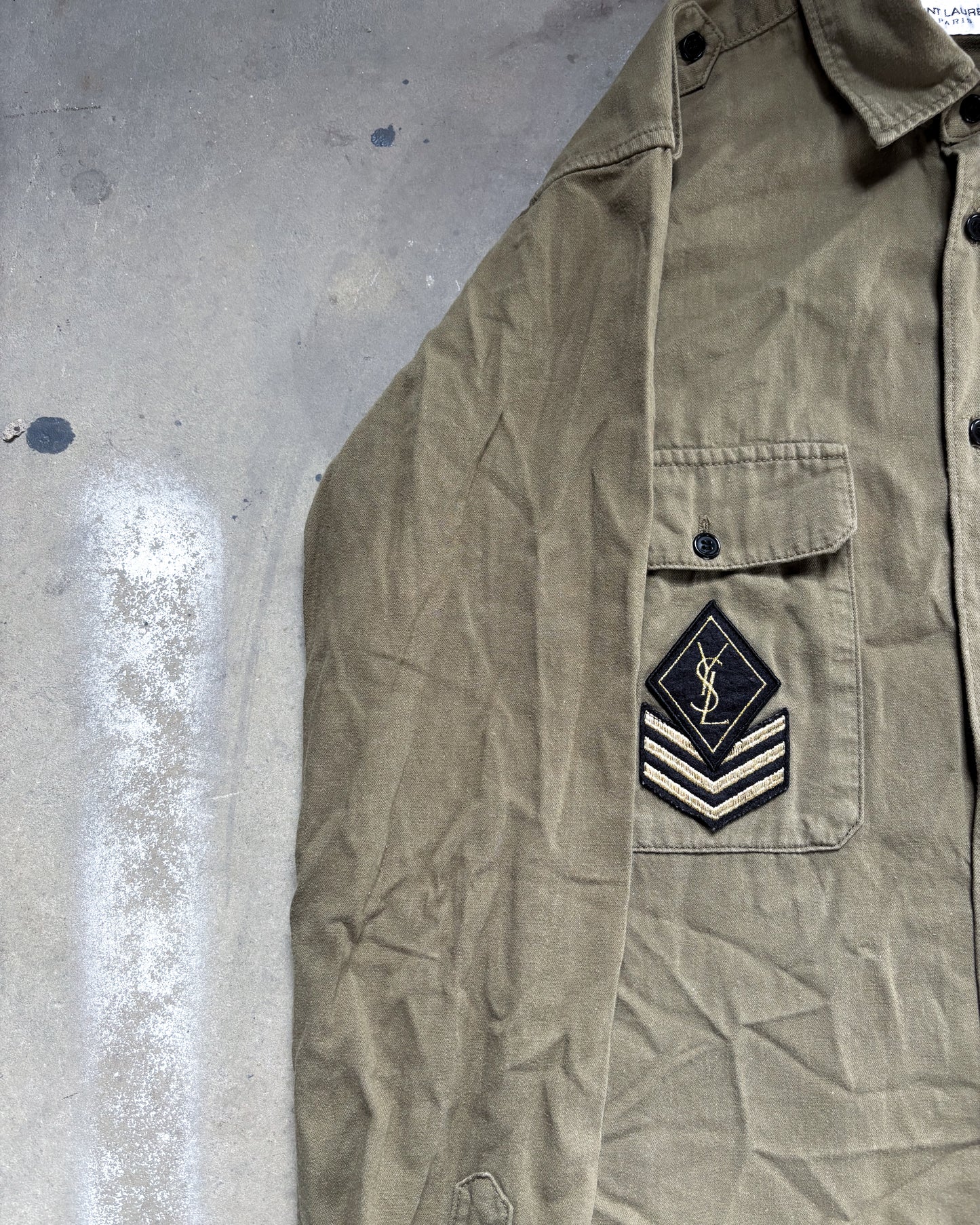 S/S17 YSL MILITARY SHIRT