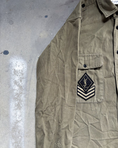 S/S17 YSL MILITARY SHIRT