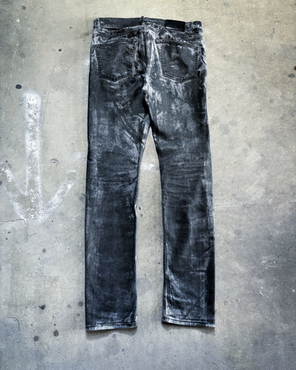 S/S16 BLACK PAINTED SLIM DENIM BY ALEXANDER WANG