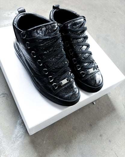 BLACK CALFSKIN ARENA HIGH