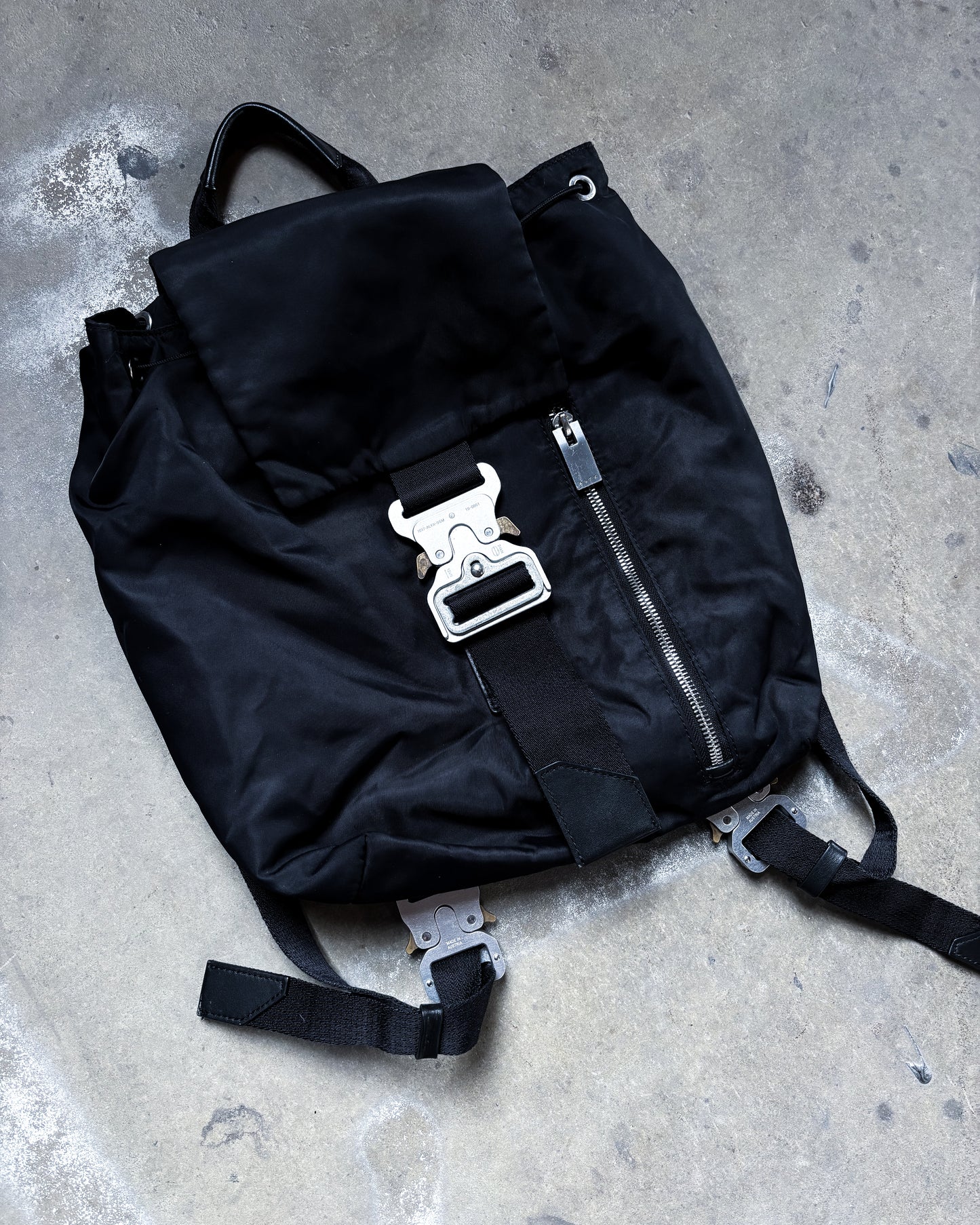 BLACK TANK BUCKLE BACKPACK