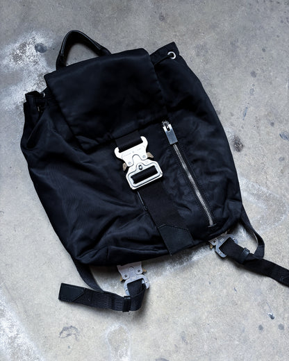 BLACK TANK BUCKLE BACKPACK