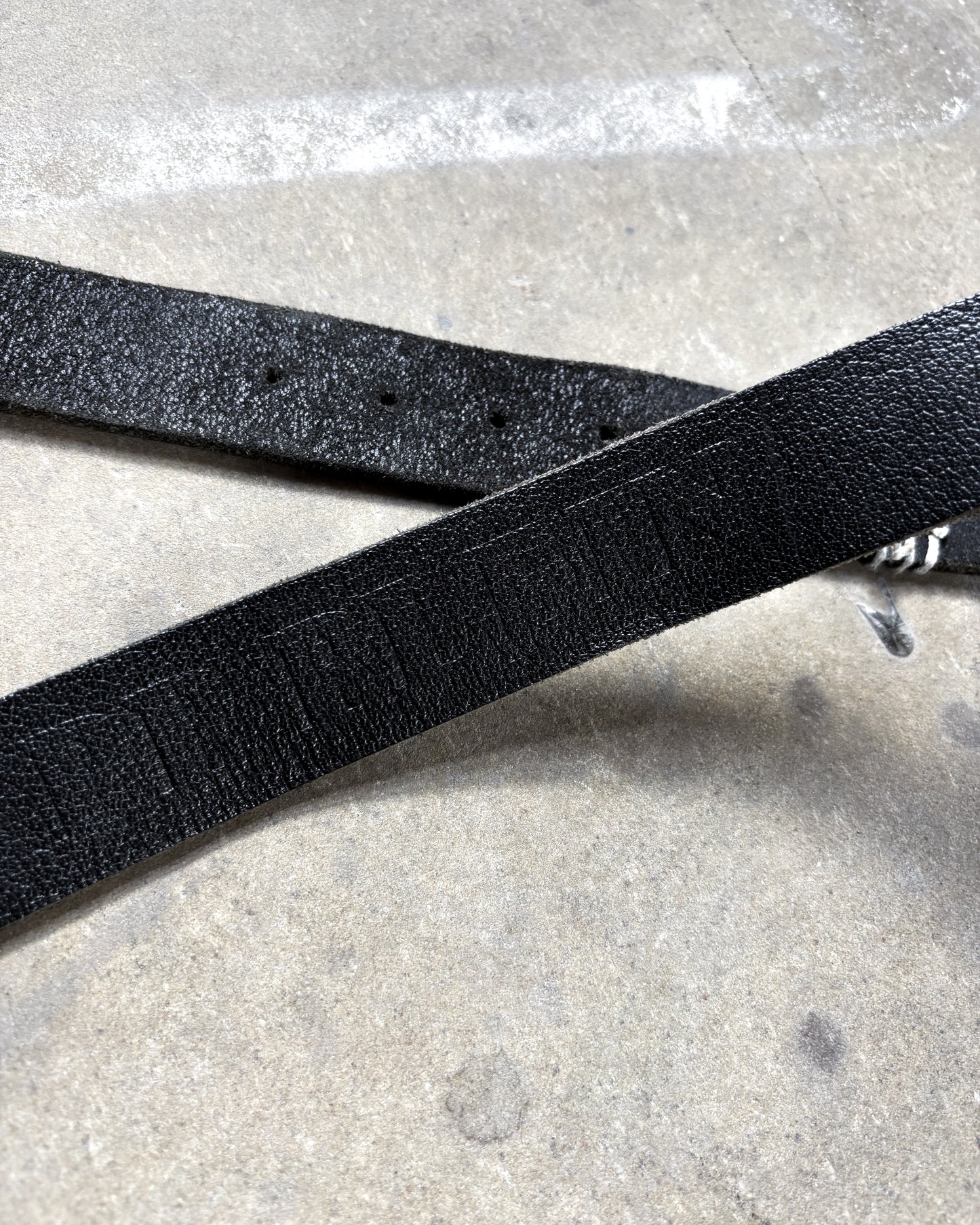 METAL CROSS EMBELLISHED BELT
