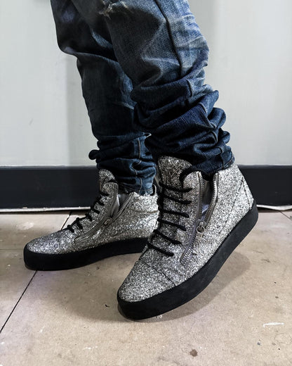 SILVER GLITTER KRISS HIGH TOP