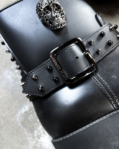 RHINESTONE SKULL STREETLIFE BOOTS