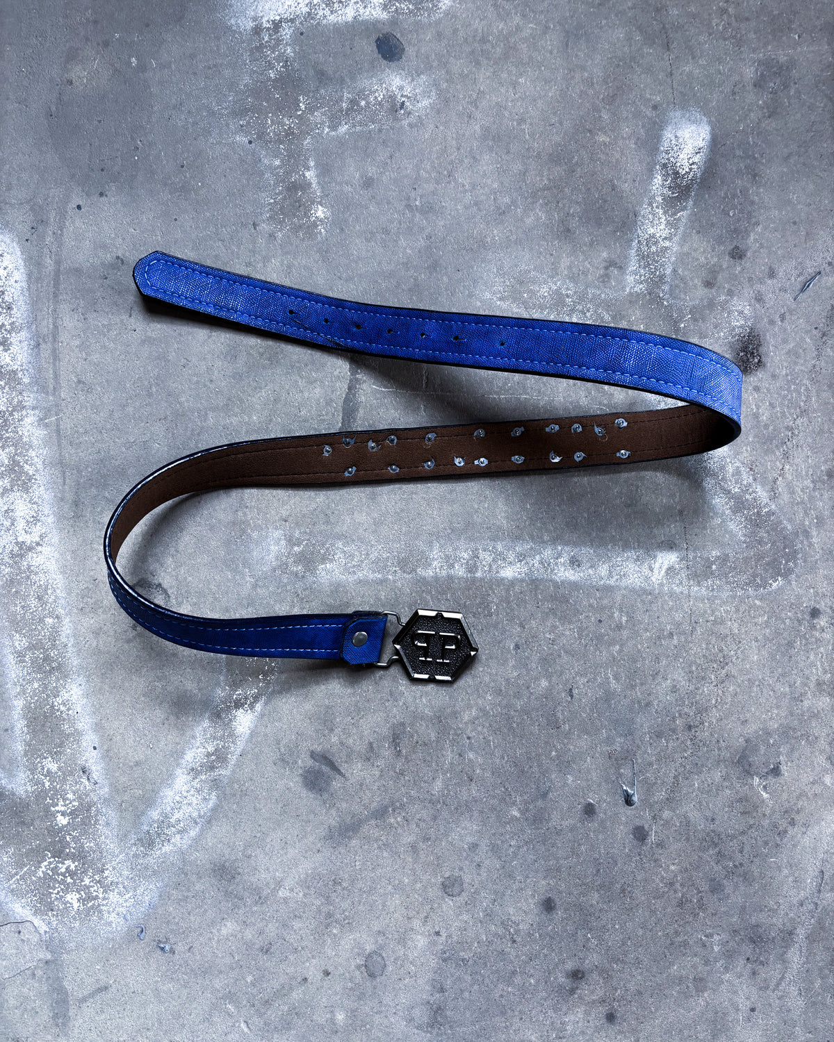 BLUE EMBELLISHED BELT
