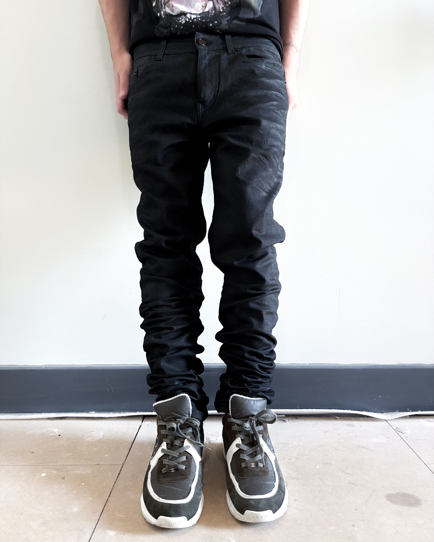 F/W18 WAXED BLACK DO2 DENIM
