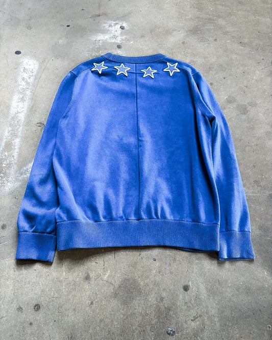 S/S16 BLUE STAR COLLAR SWEATER