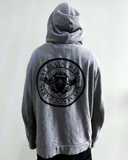 S/S13 GREY COIN ZIP UP