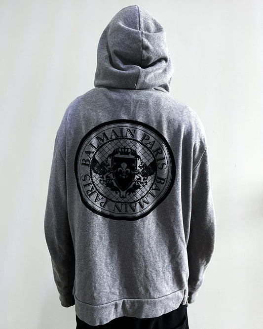 S/S13 GREY COIN ZIP UP