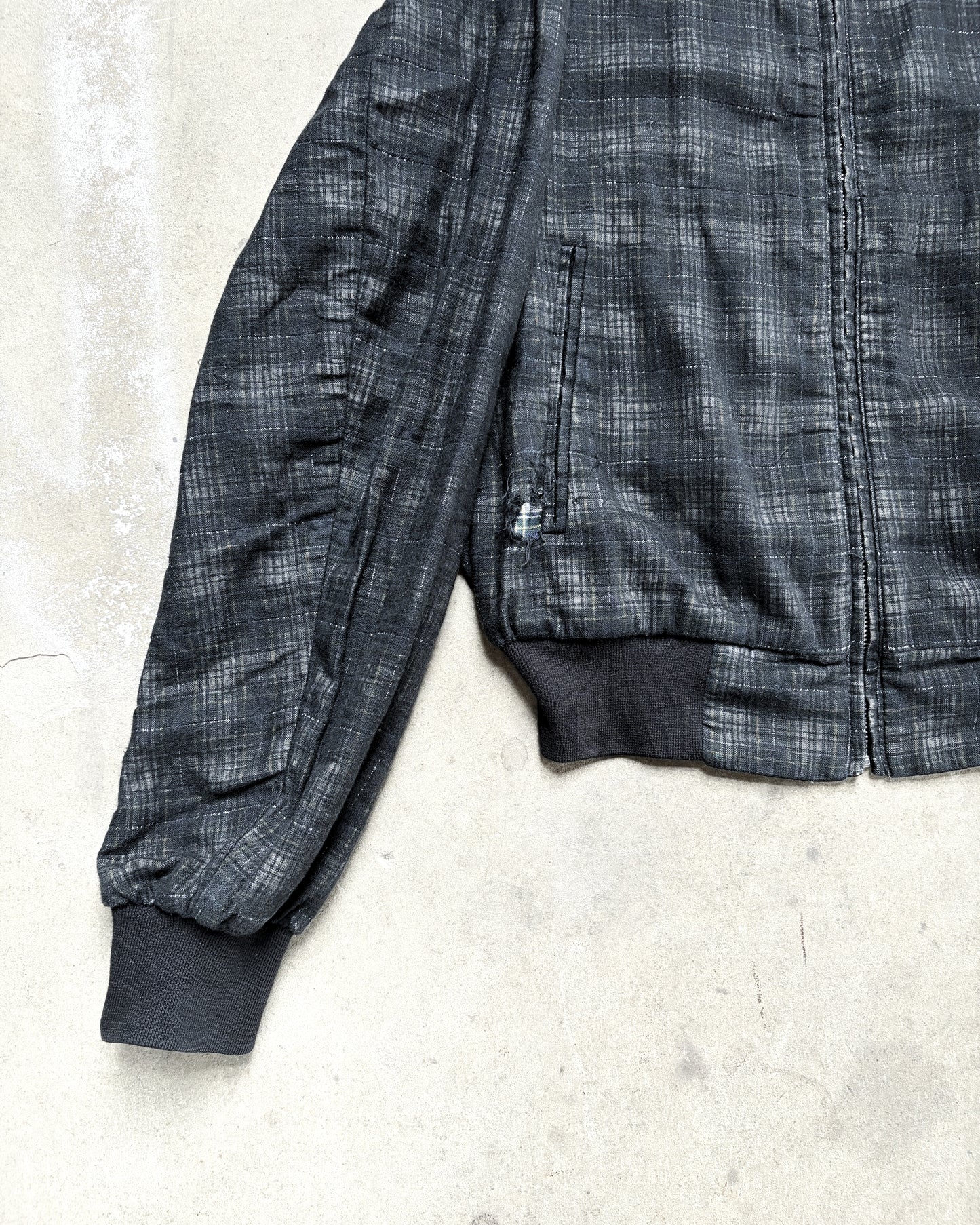 S/S05 PLAID DOUBLE LAYER BOMBER