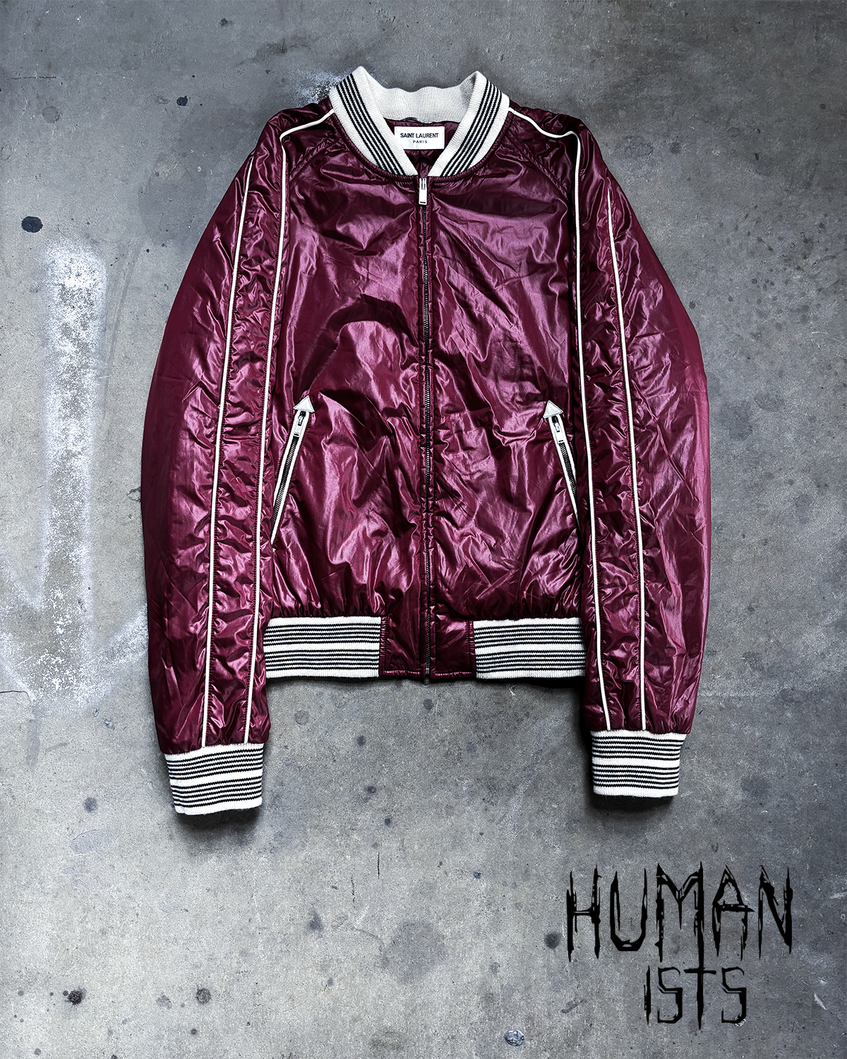 S/S19 RED NYLON TEDDY BOMBER