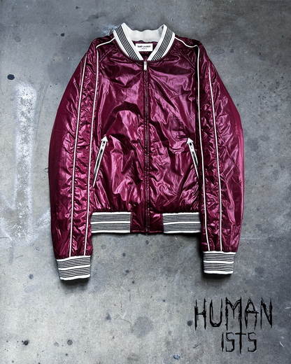 S/S19 RED NYLON TEDDY BOMBER