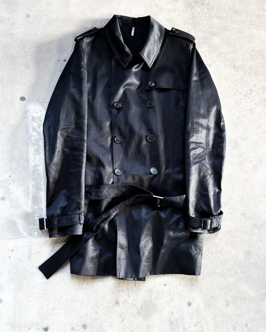 S/S06 WAXED OFFICER TRENCH COAT