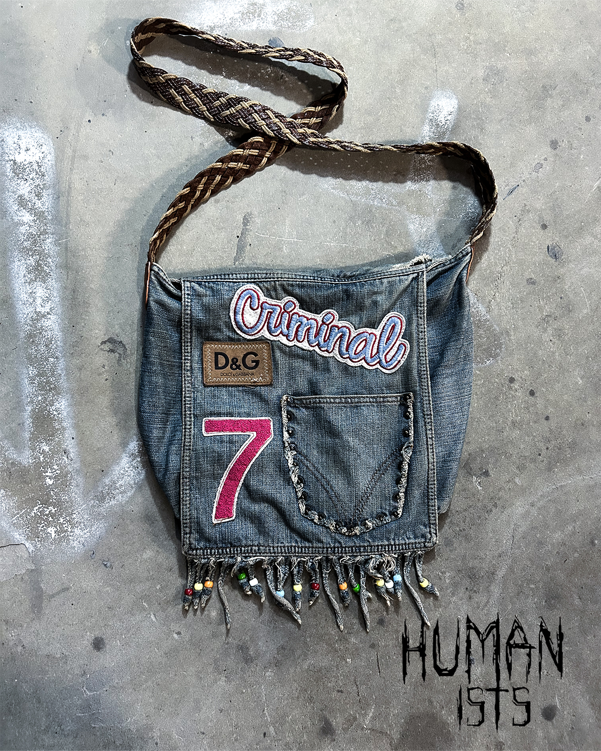 S/S02 ‘CRIMINAL’ DENIM MESSENGER BAG