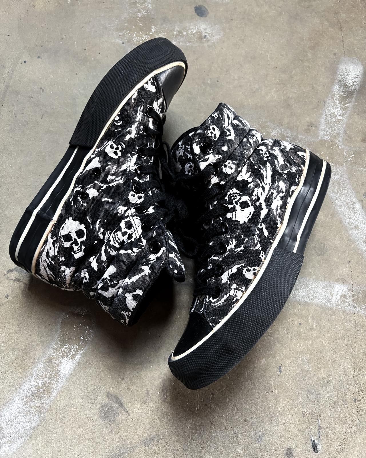 S/S01 SKULL CAMO HIGH TOP