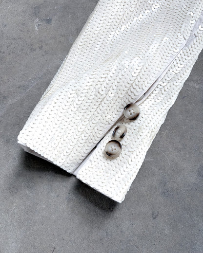 S/S20 CREAM SEQUIN BOMBER