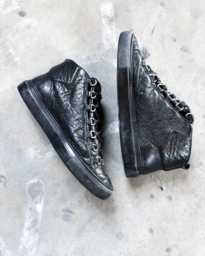BLACK LEATHER ARENA HIGH TOP