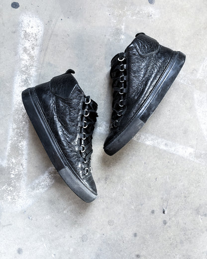 BLACK LEATHER ARENA HIGH TOP