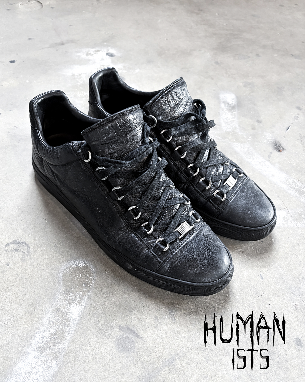 BLACK CALFSKIN ARENA LOW