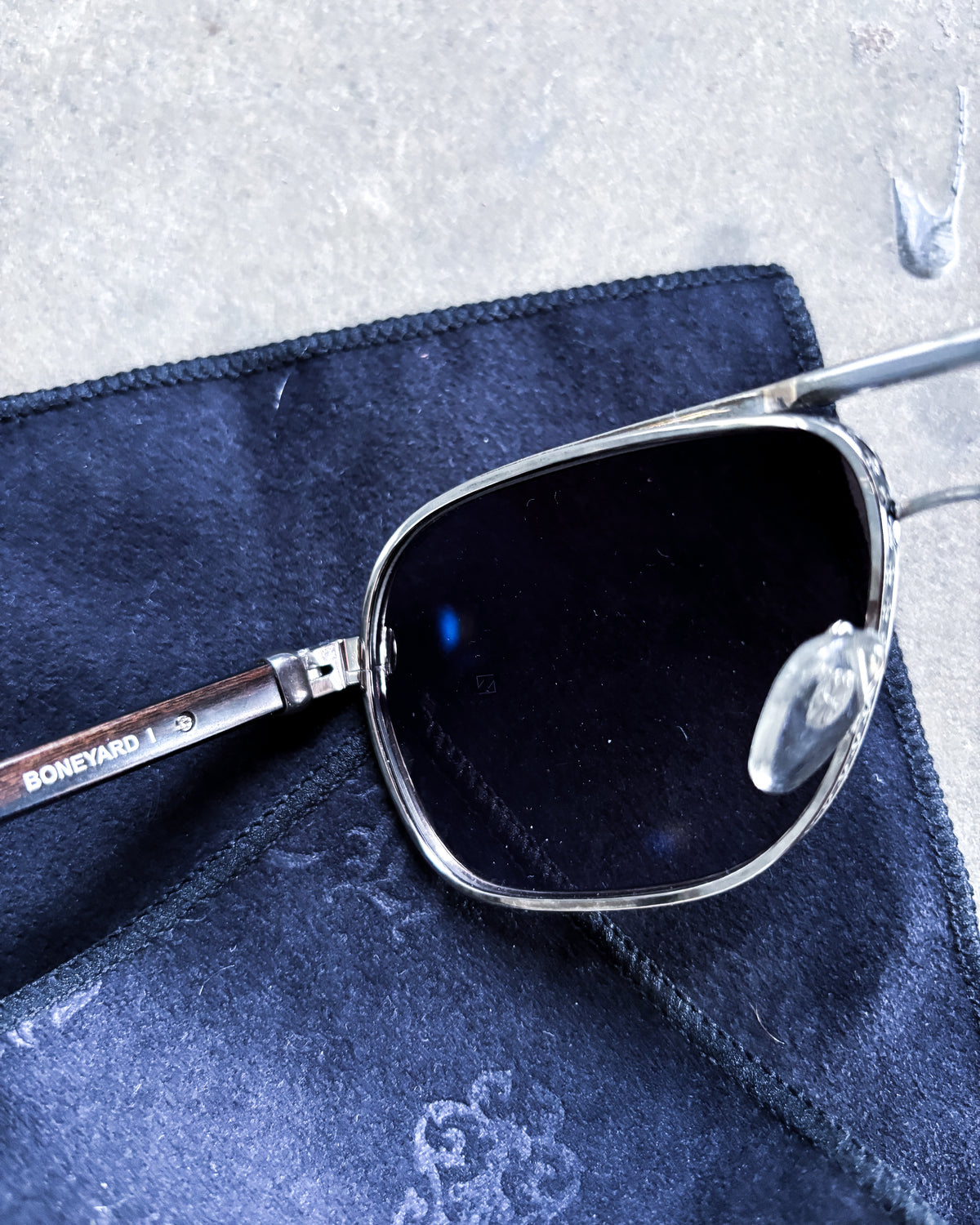 SILVER ‘BONEYARD I’ SUNGLASSES