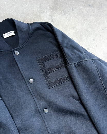 F/W16 ‘B’ PATCH VARSITY JACKET