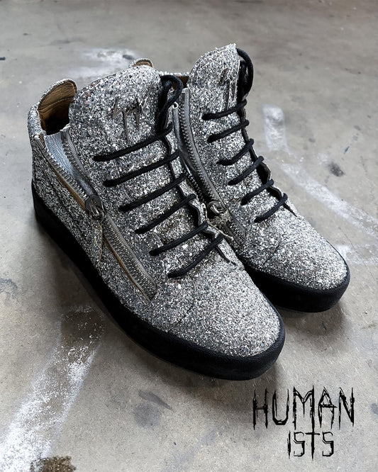 SILVER GLITTER KRISS HIGH TOP