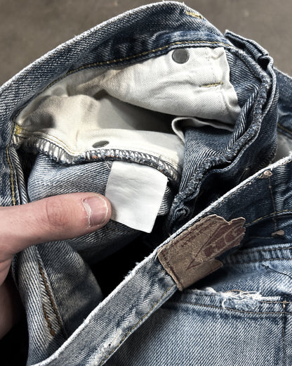 THRASHED HYSTERIC GLAMOUR DENIM