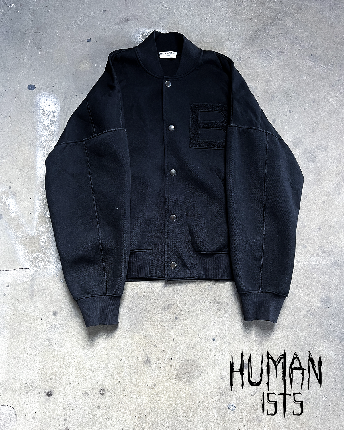 F/W16 ‘B’ PATCH VARSITY JACKET