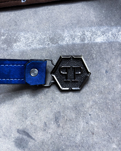 BLUE EMBELLISHED BELT