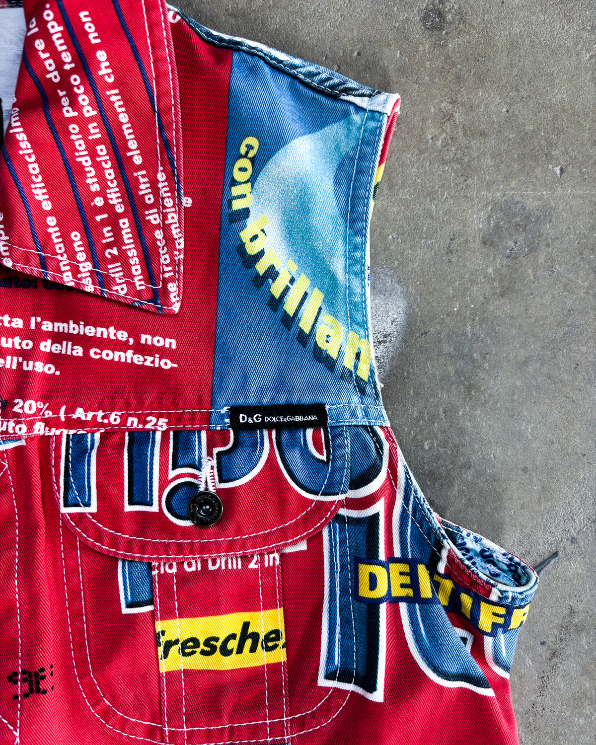 S/S02 ‘DRILL 2 IN 1’ DENIM VEST