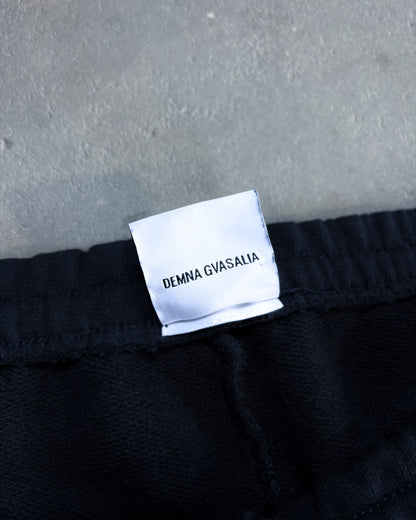 S/S18 NAVY STRIPE LOGO SWEATPANTS